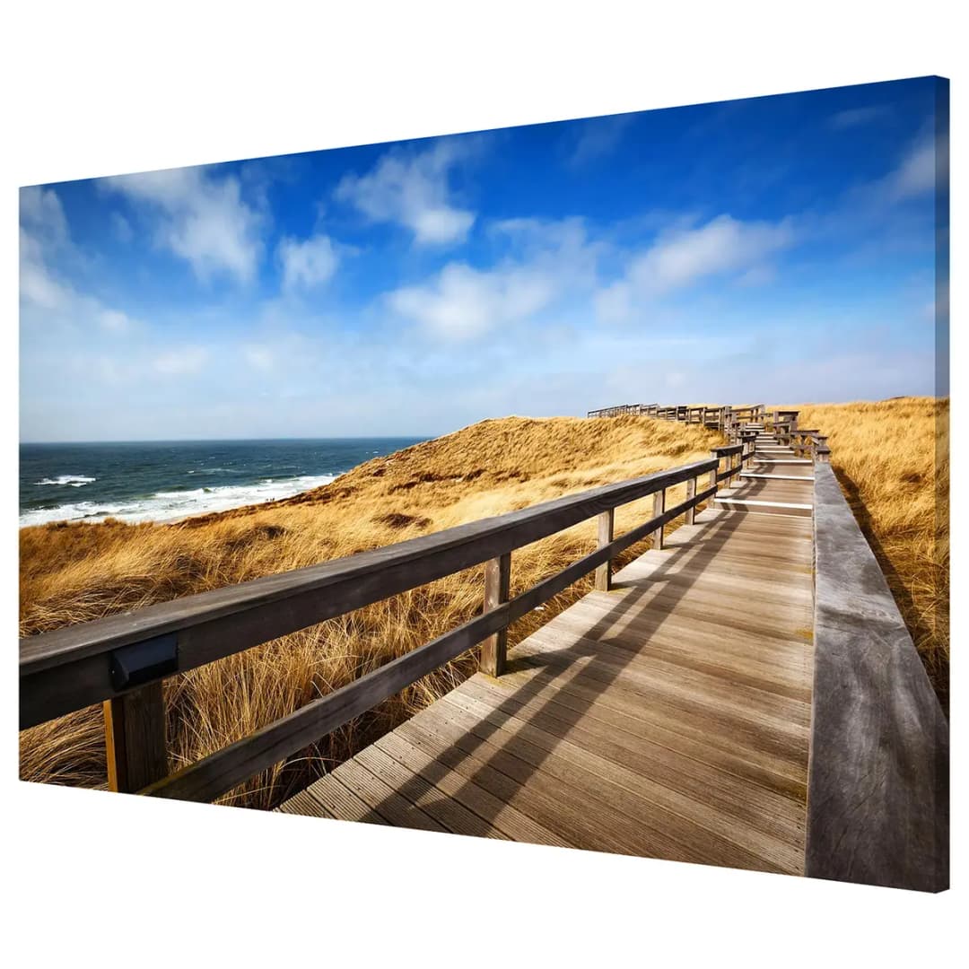 Magnettafel Dünenweg auf Sylt | Blau