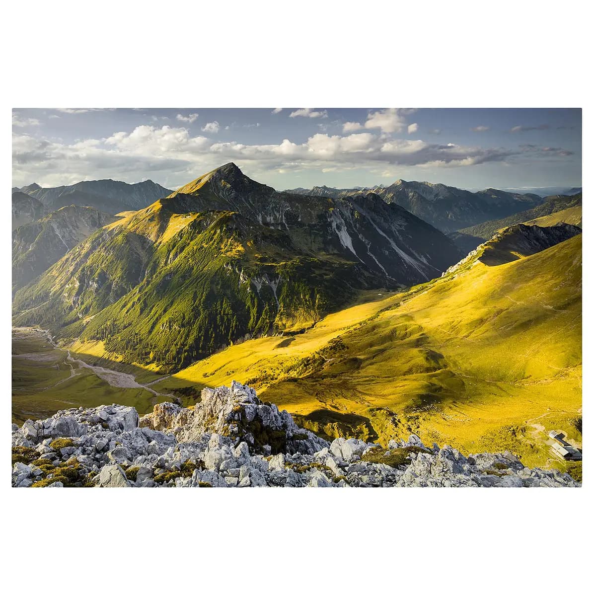 Magnettafel Lechtaler Alpen in Tirol | Mehrfarbig