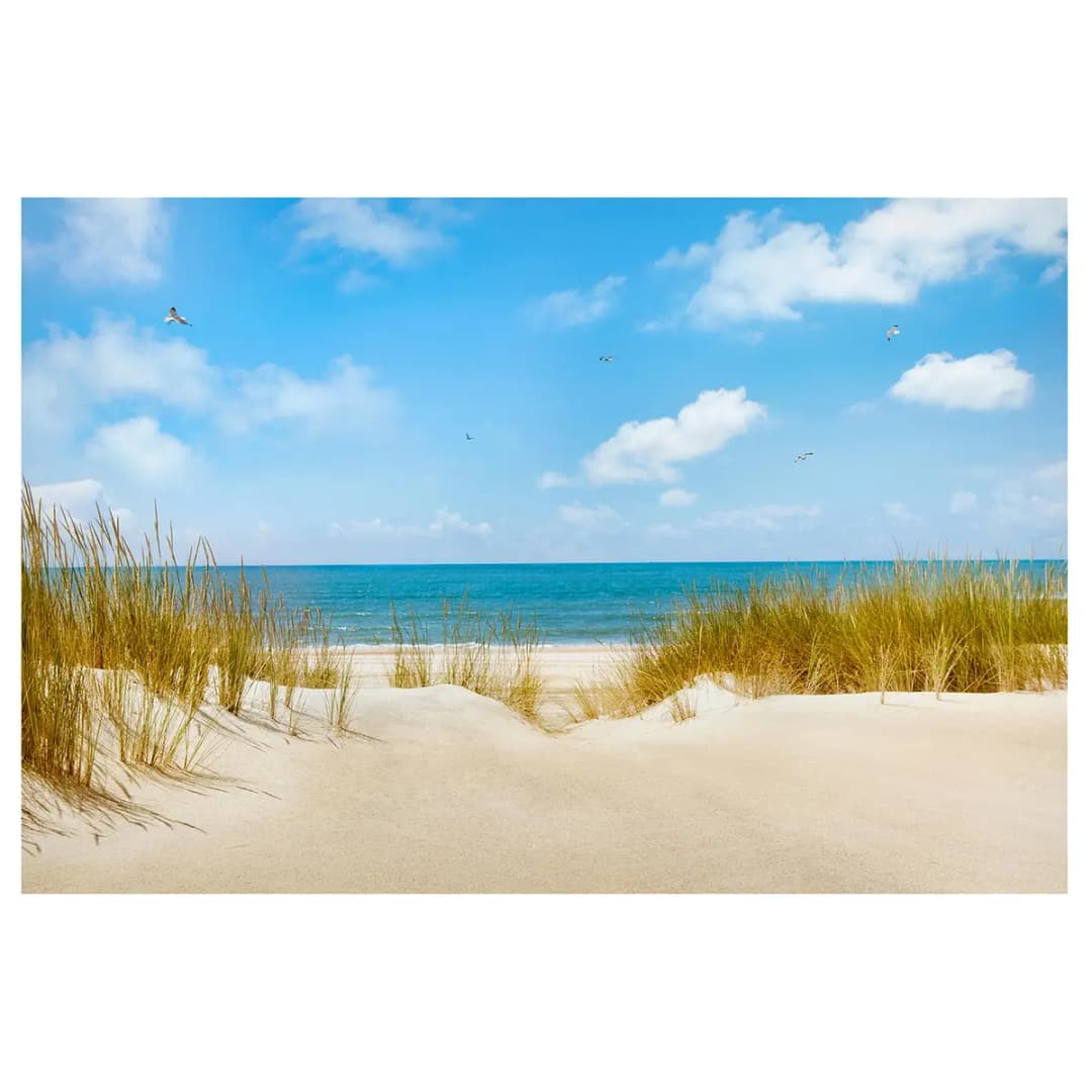 Magnettafel Strand an der Nordsee | Blau