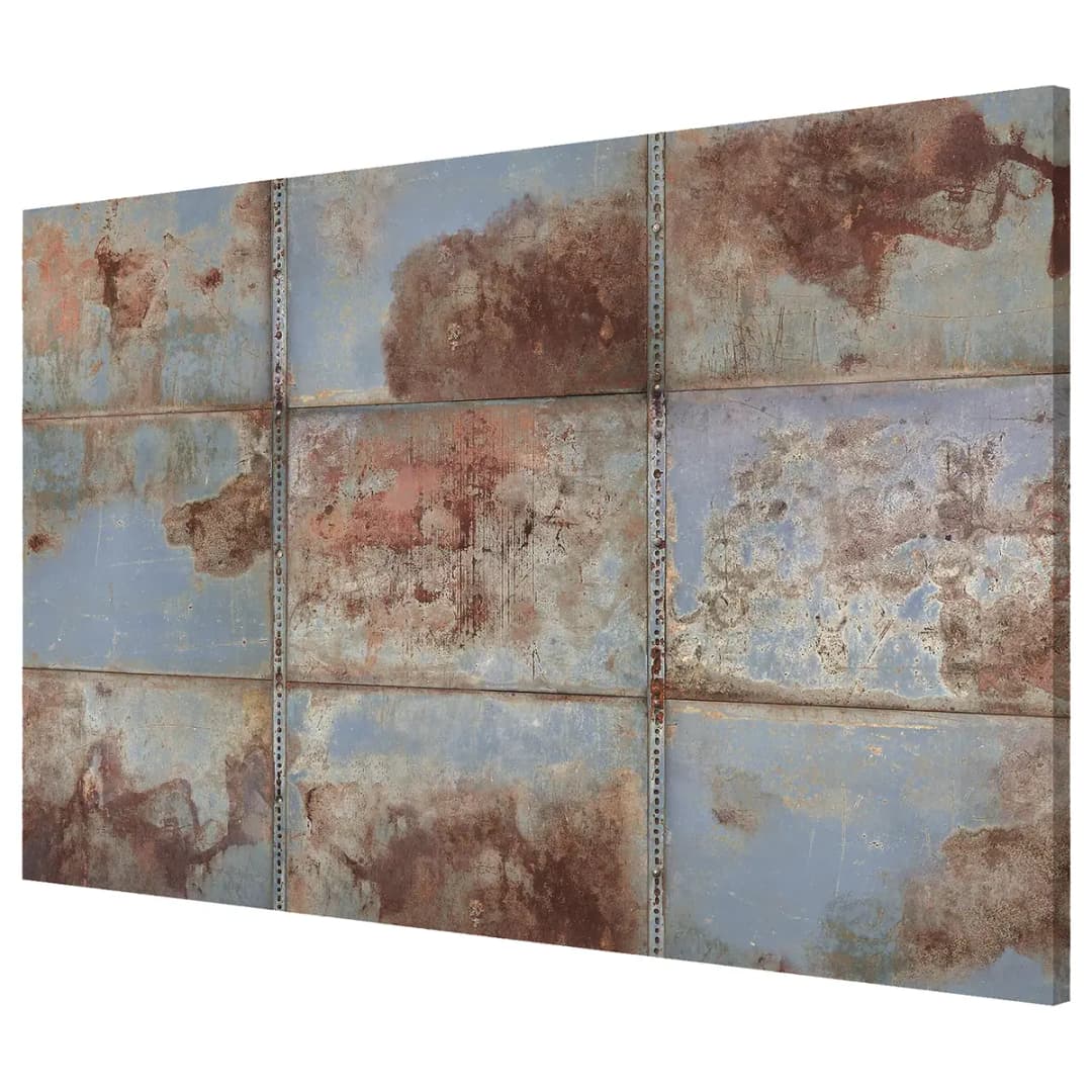 Memoboard Shabby Industrial | Blau