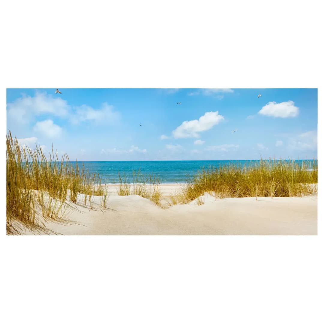 Magnettafel Strand an der Nordsee | Blau