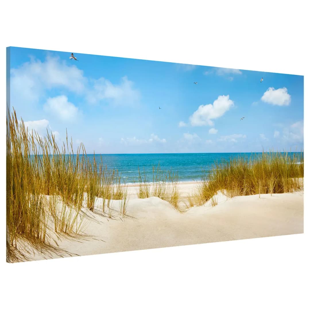 Magnettafel Strand an der Nordsee | Blau