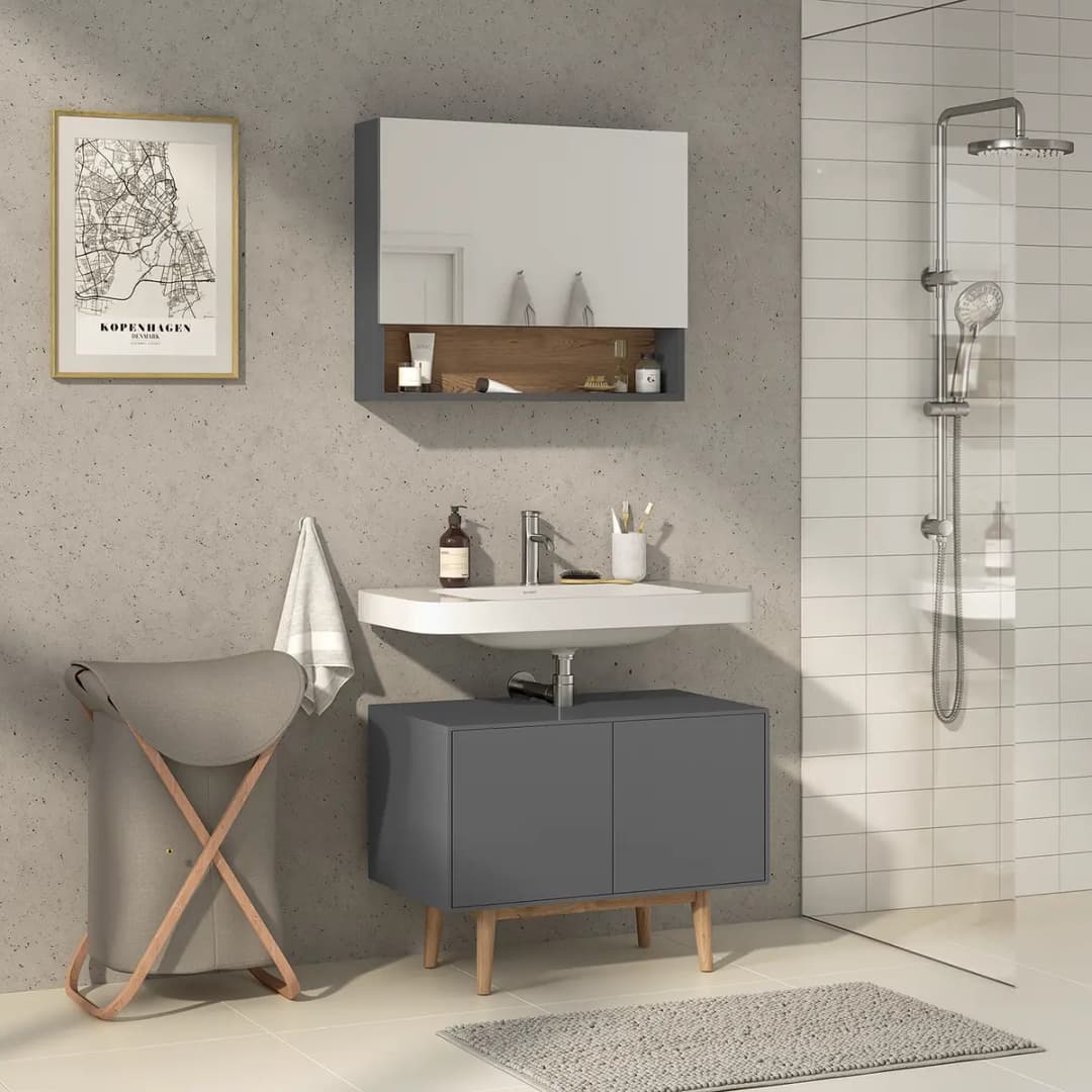Badezimmerset Kombi A | Grau