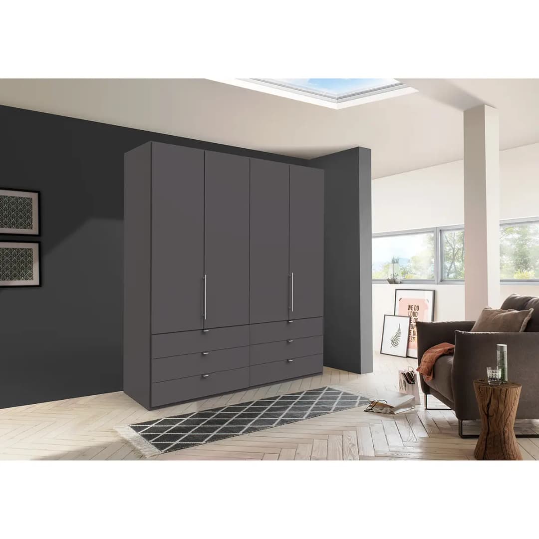 Falttürenschrank II 200 x 216cm Braun/Havanna | Braun