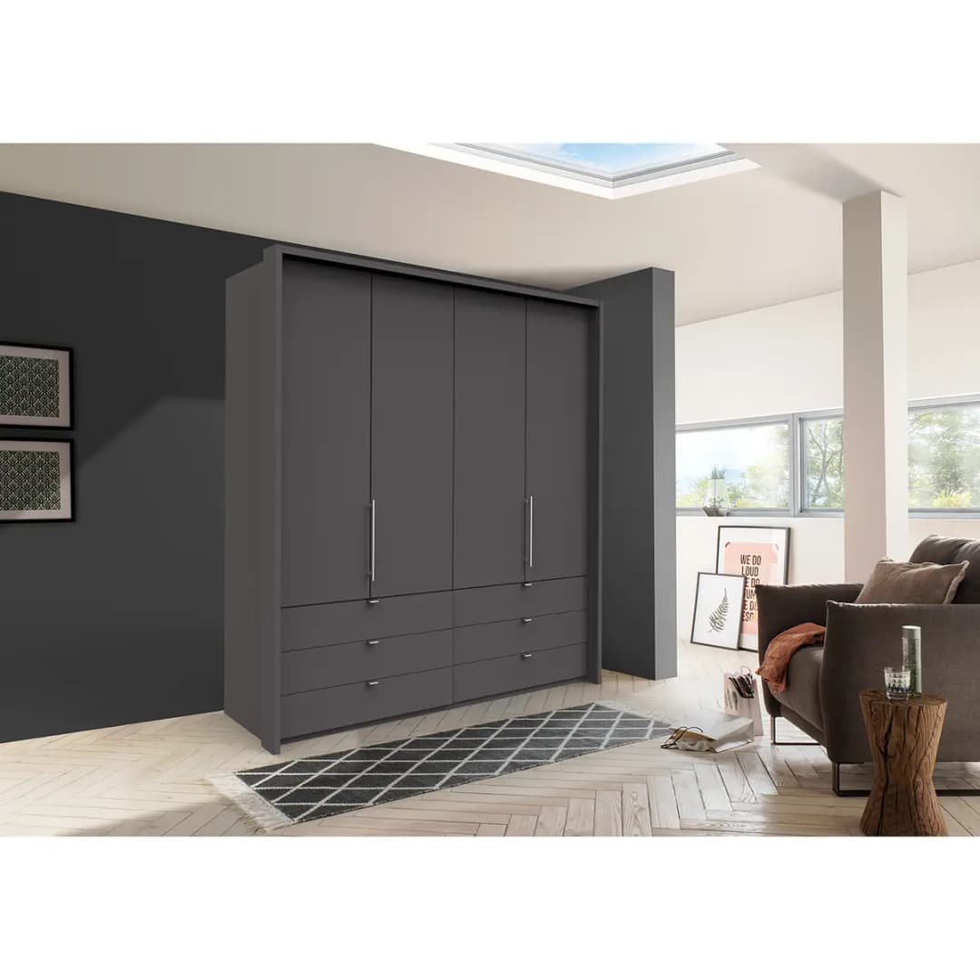 Falttürenschrank II 200 x 216cm Braun/Havanna | Braun
