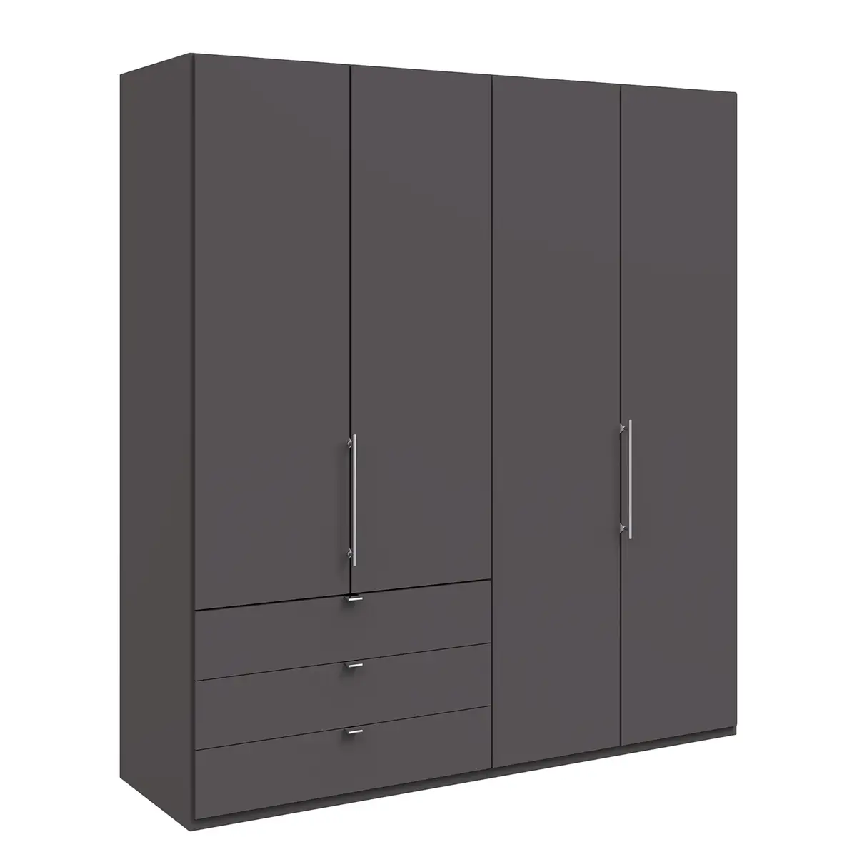 Falttürenschrank I 216cm Schublade links Braun/Havanna | Braun