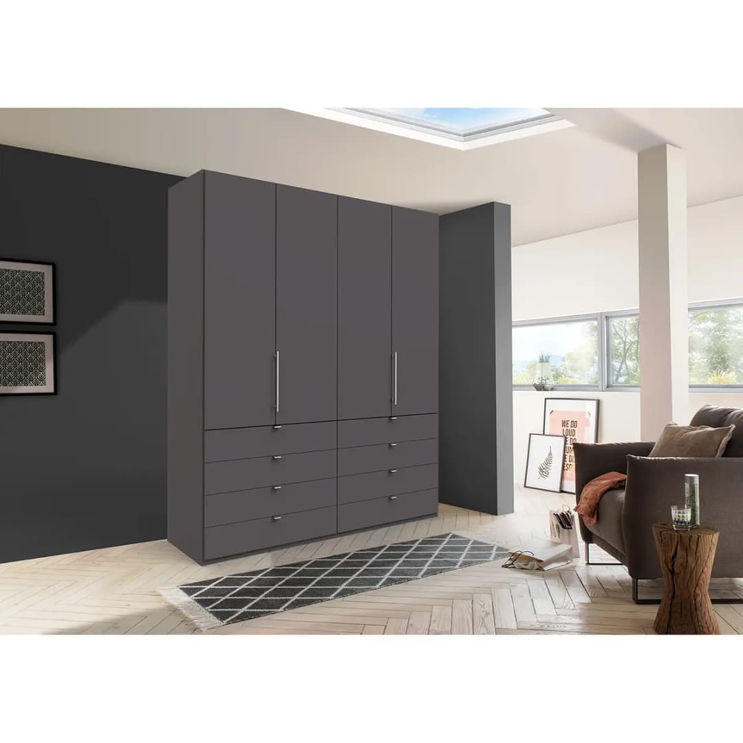 Falttürenschrank II 200 x 236cm Braun/Havanna | Braun