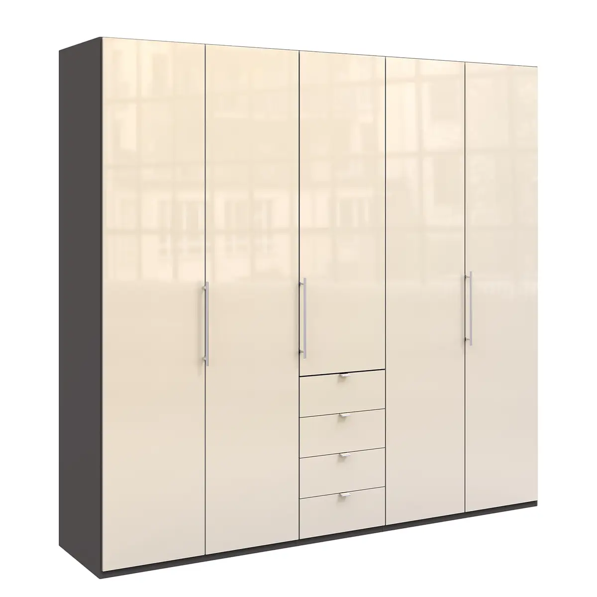 Falttürenschrank VI | Braun