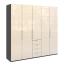 Falttürenschrank VI | Braun