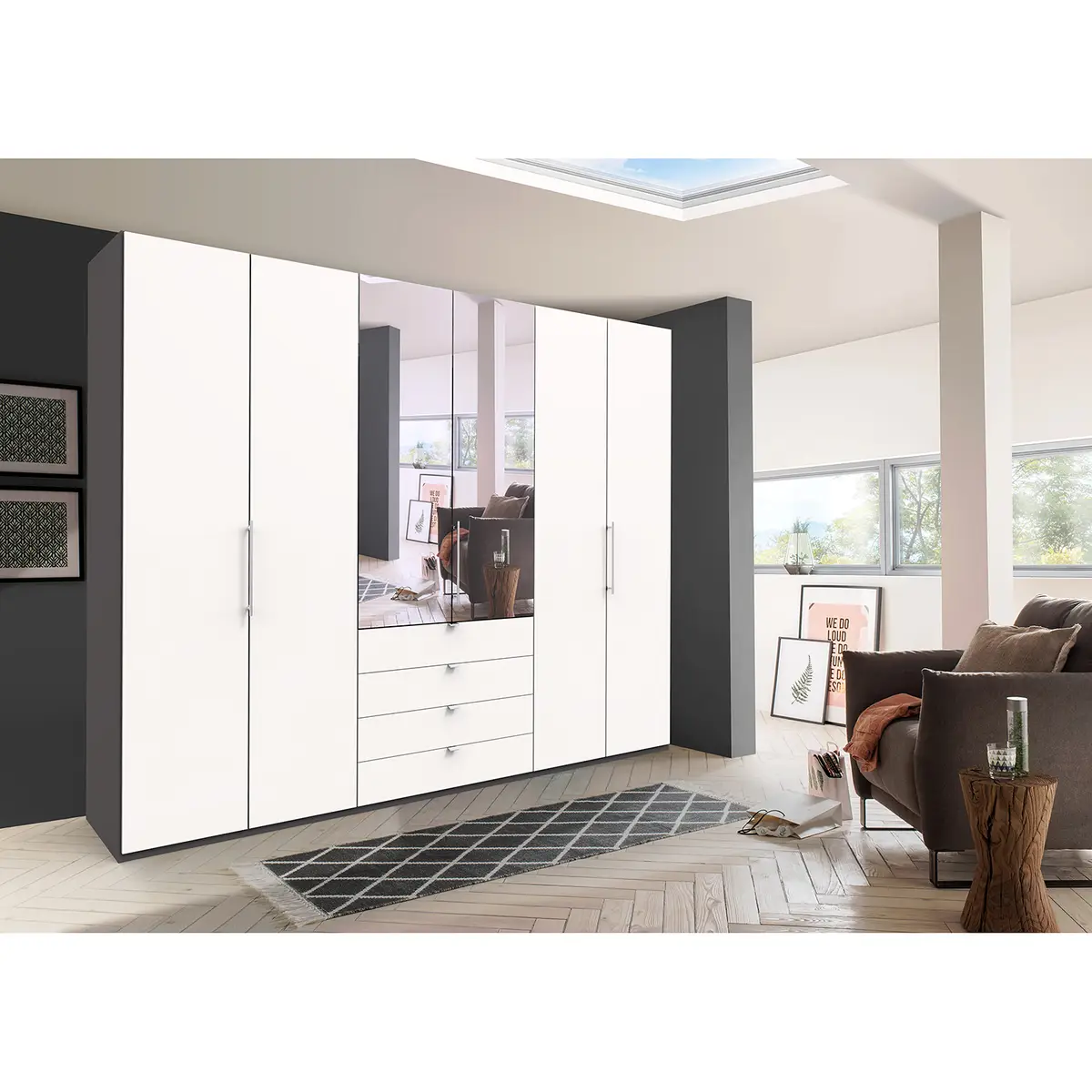 Falttürenschrank III | Braun