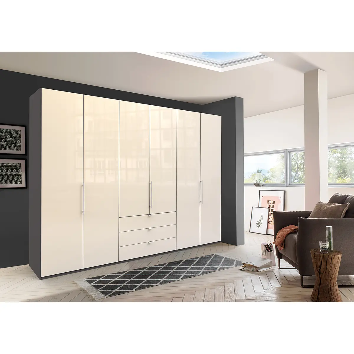Falttürenschrank III | Braun