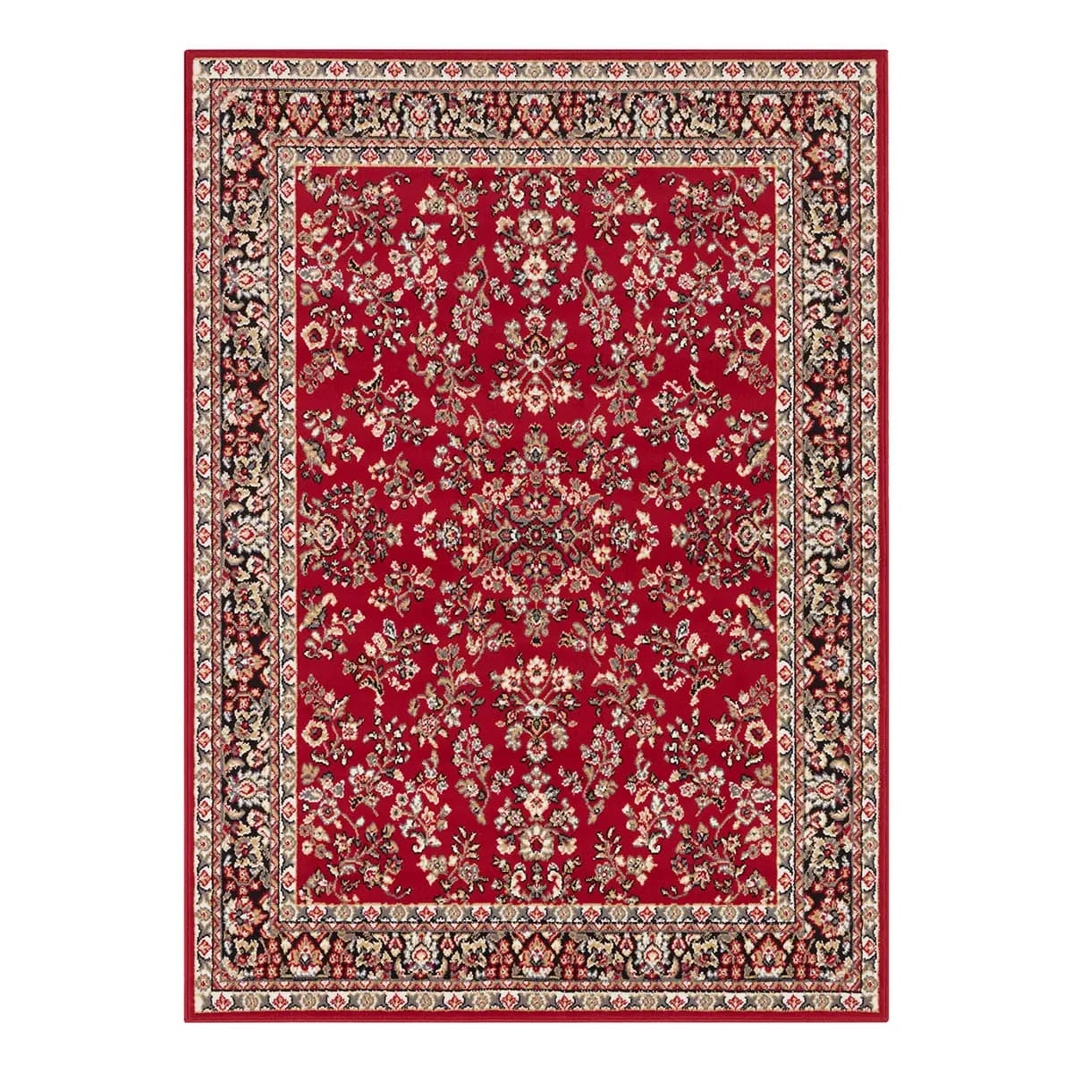 Kurzflorteppich Cublize I Rot/Rot 160 x 220cm Webstoff | Rot