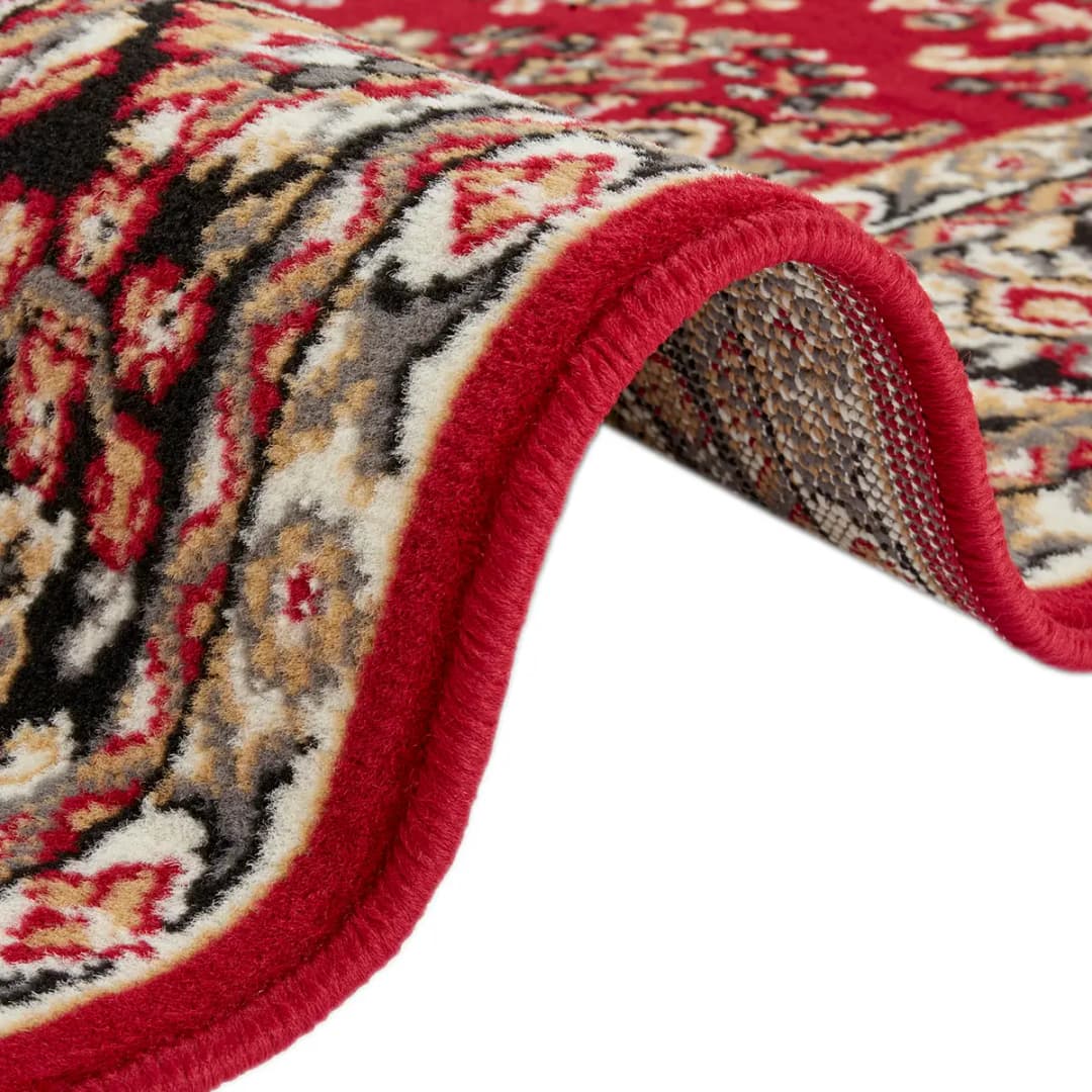 Kurzflorteppich Cublize I Rot/Rot 160 x 220cm Webstoff | Rot