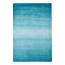 Wollteppich Wool Star Blau/Türkis | Blau