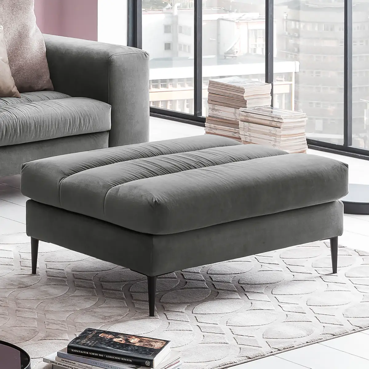 Ecksofa Valmorel | Grau