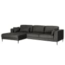 Ecksofa mit Longchair Cori | Braun
