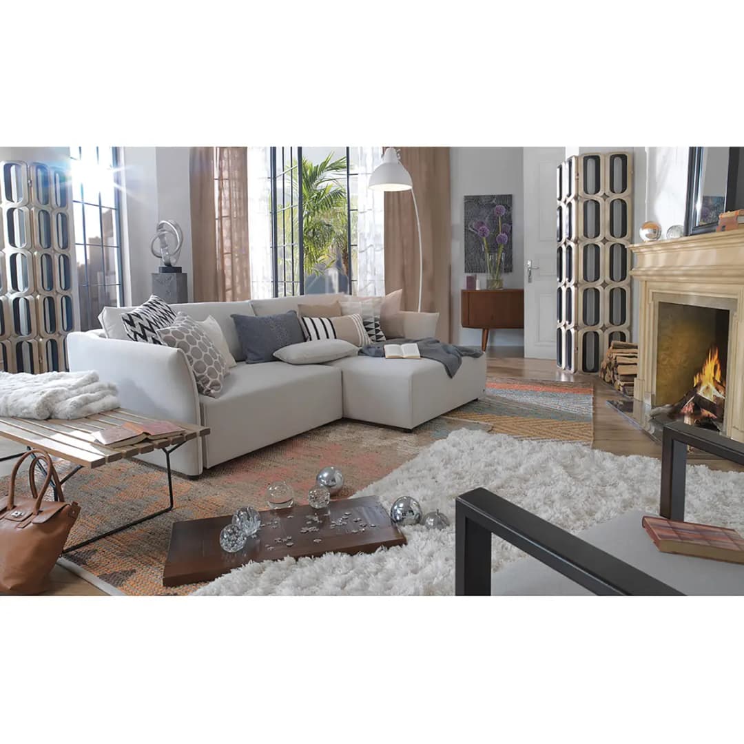 Hochflorteppich Flocatic | Beige