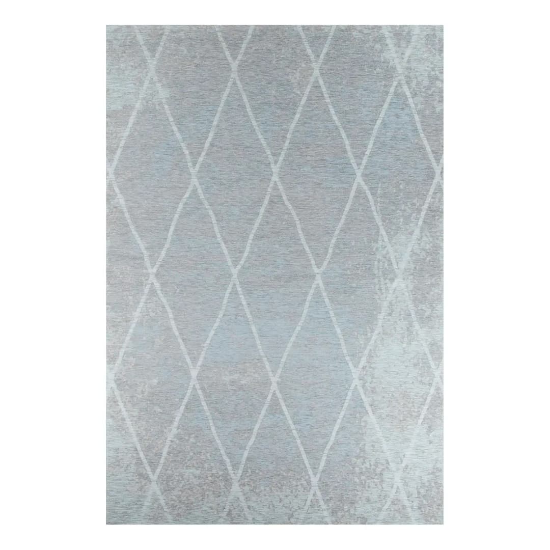 Fine Lines Kurzflorteppich | Blau