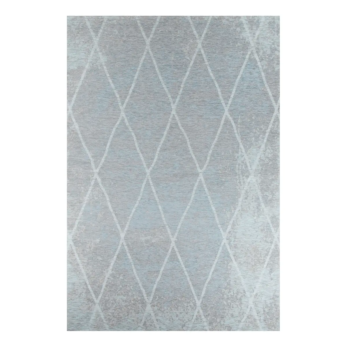 Fine Lines Kurzflorteppich | Blau