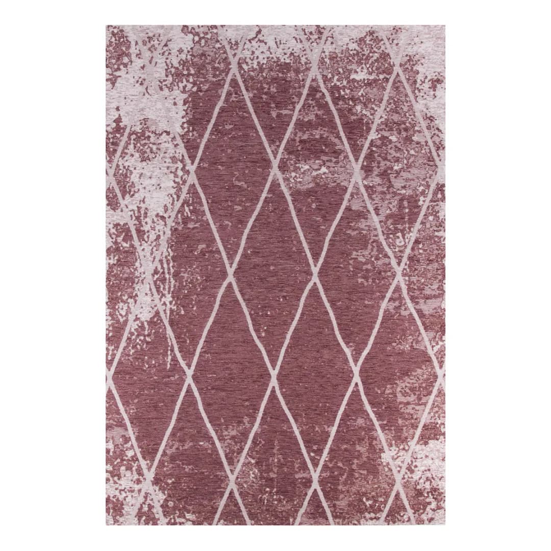 Fine Lines Teppich | Rosa