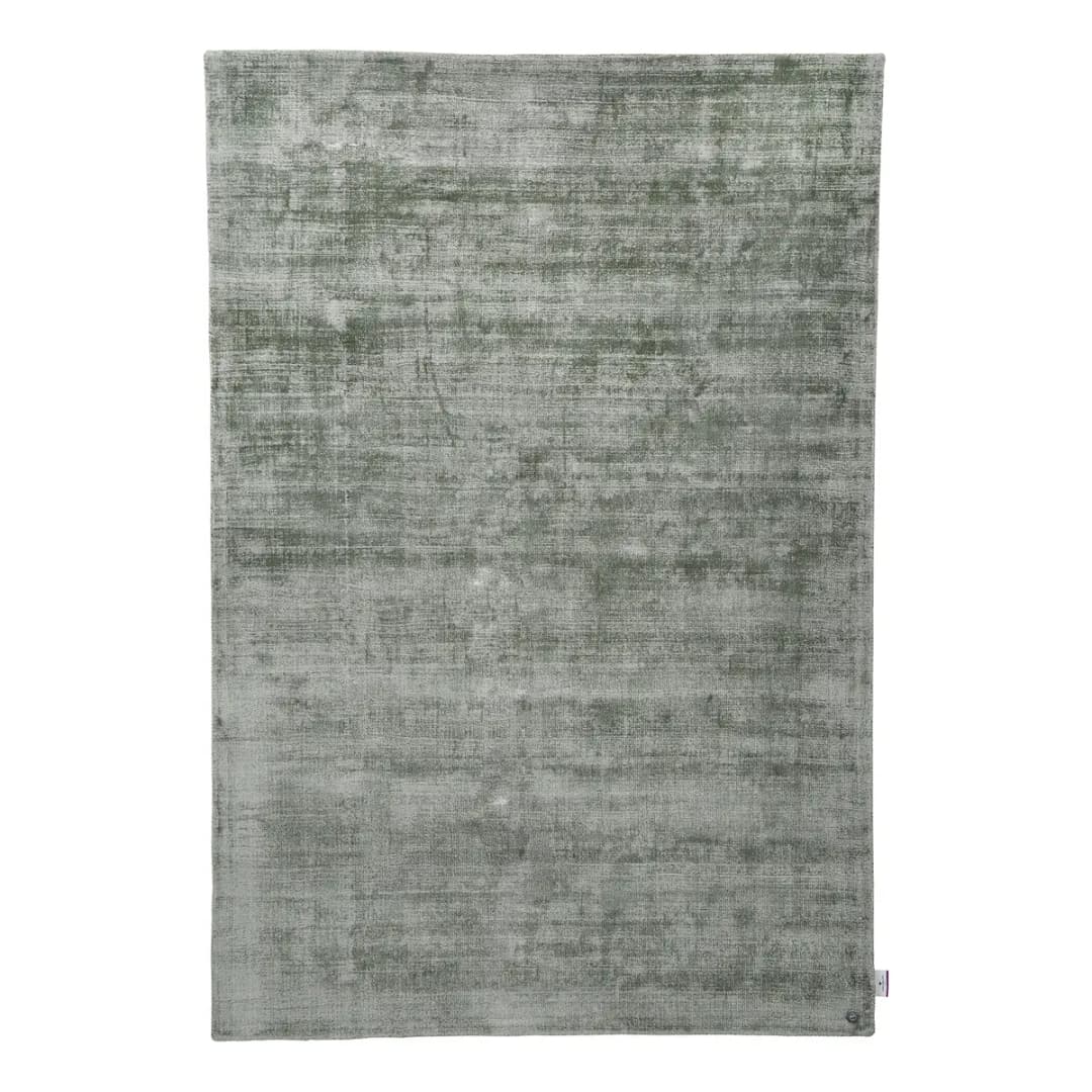 Kurzflorteppich Shine Grün/Olivgrün 65 x 135cm | Grün