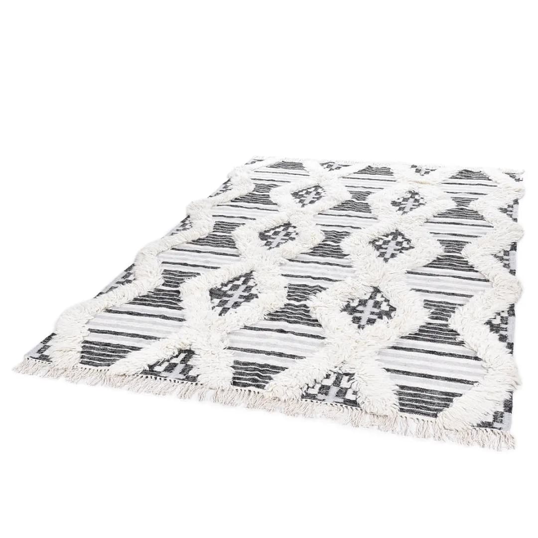 Wollteppich Vintage Cozy | Schwarz