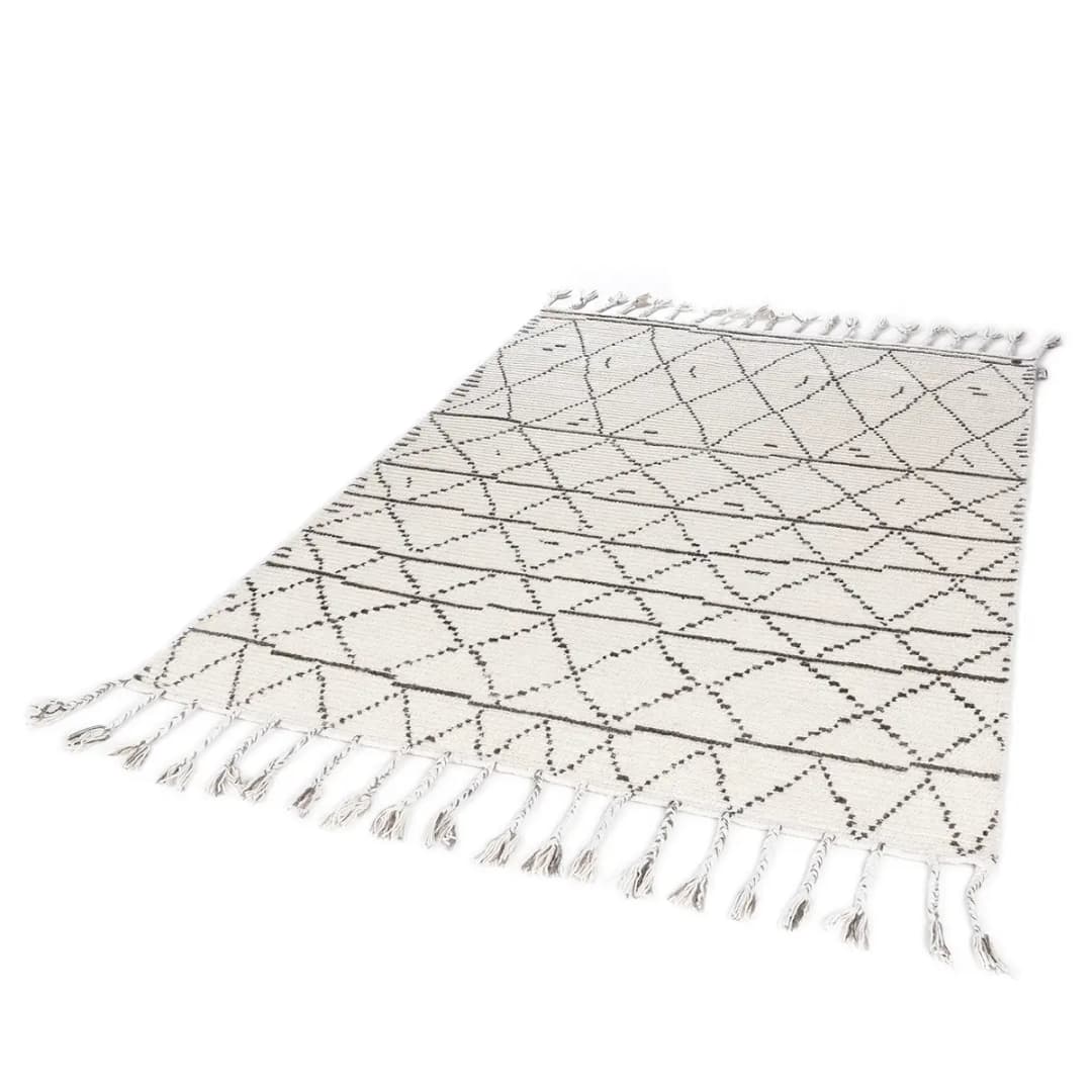 Wollteppich Vintage Nomad Beige 65 x 135cm | Beige