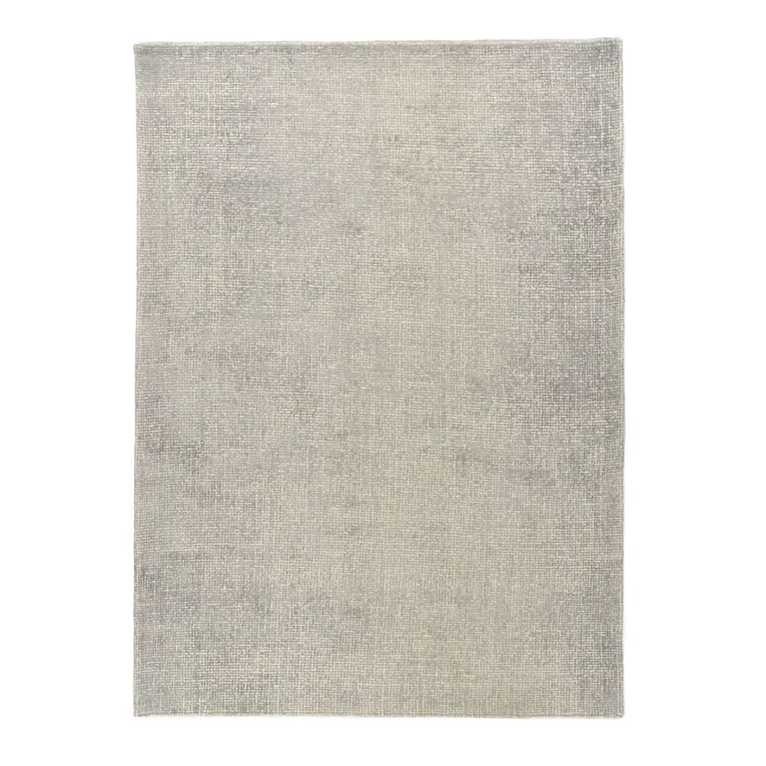 Wollteppich Groove I Silber/Silber 190 x 290cm Mischgewebe