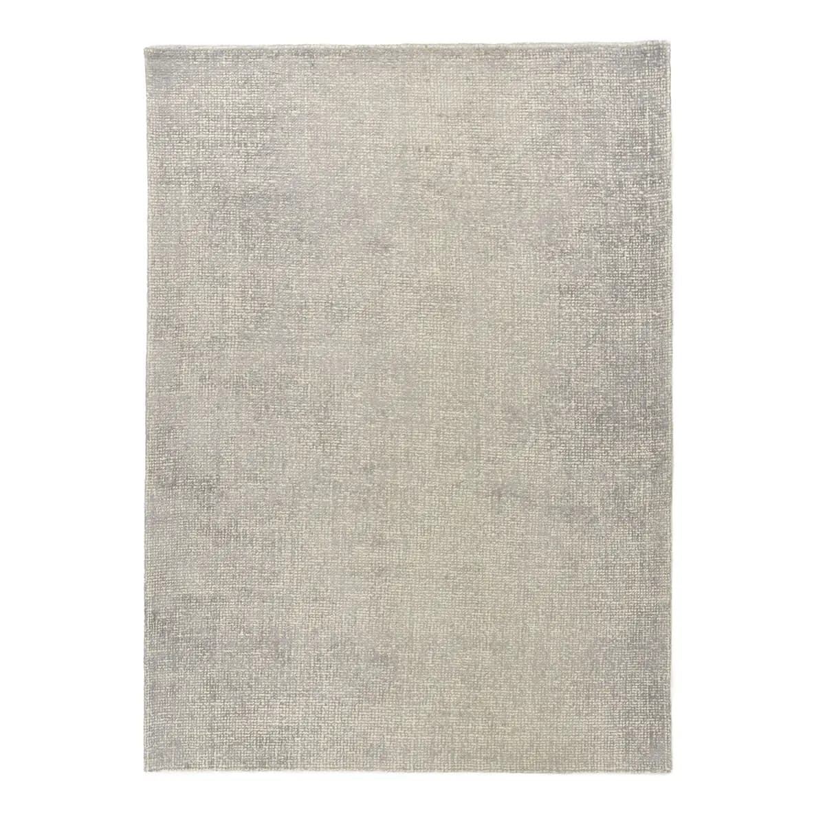 Wollteppich Groove I Silber/Silber 190 x 290cm Mischgewebe