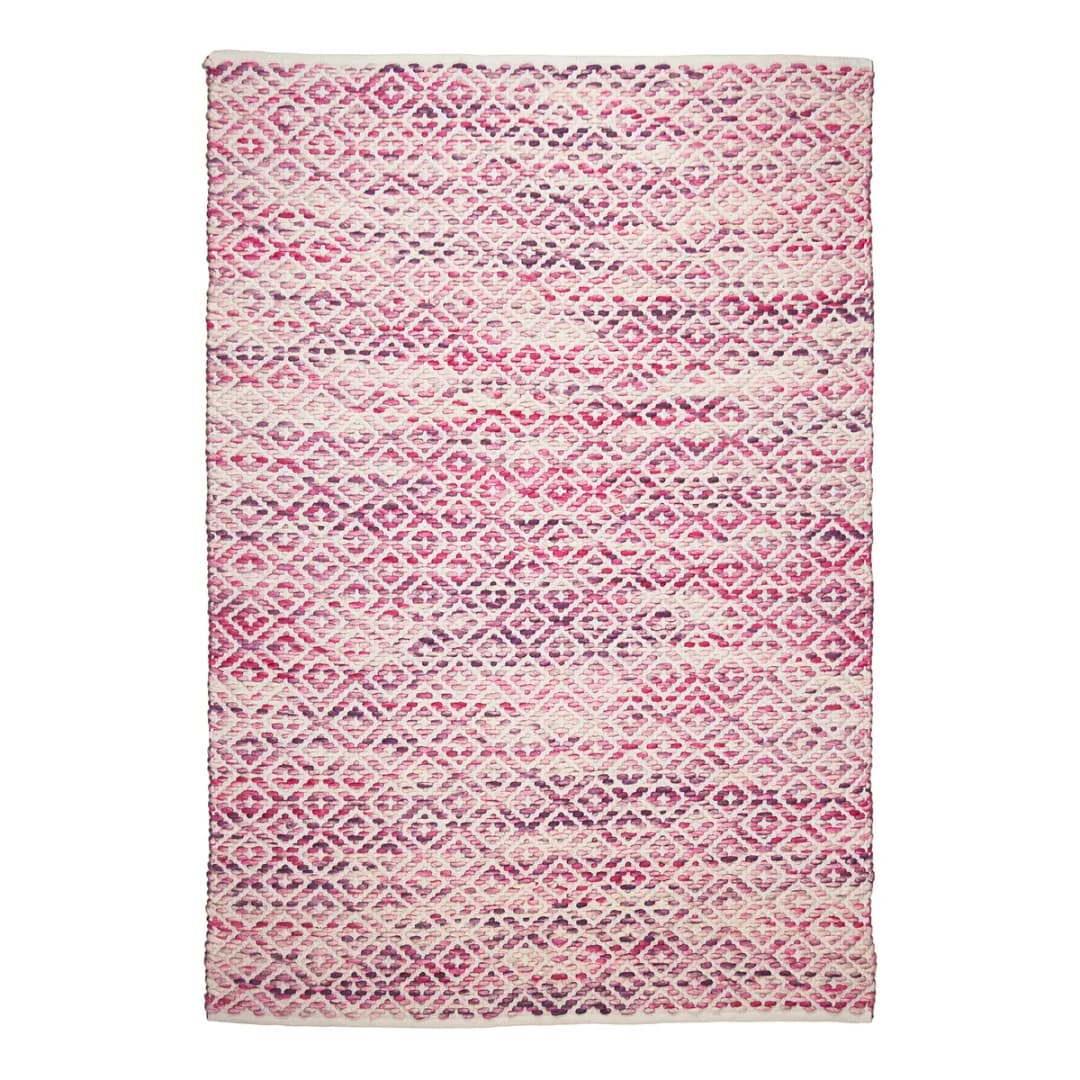 Wollteppich Smooth Comfort Diamond | Pink