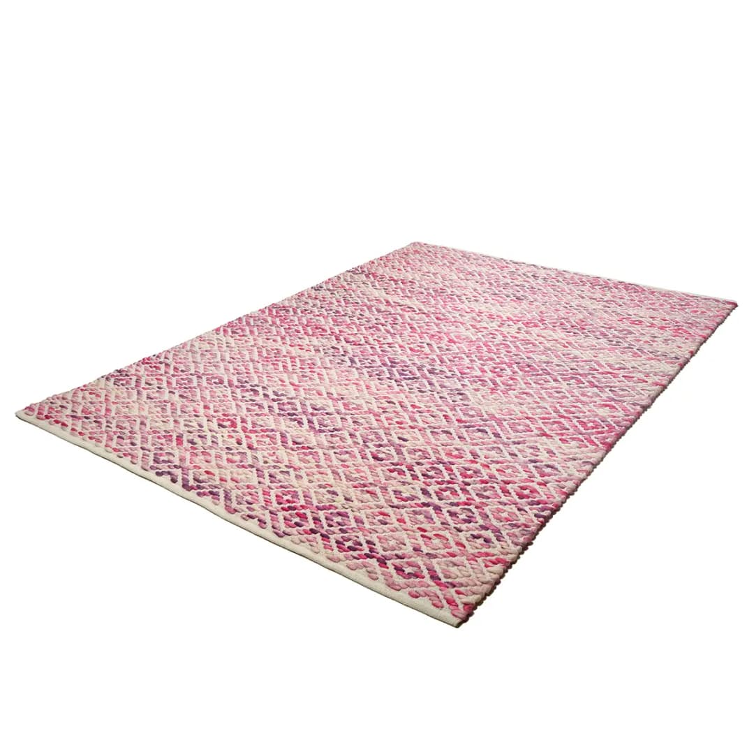Wollteppich Smooth Comfort Diamond | Pink