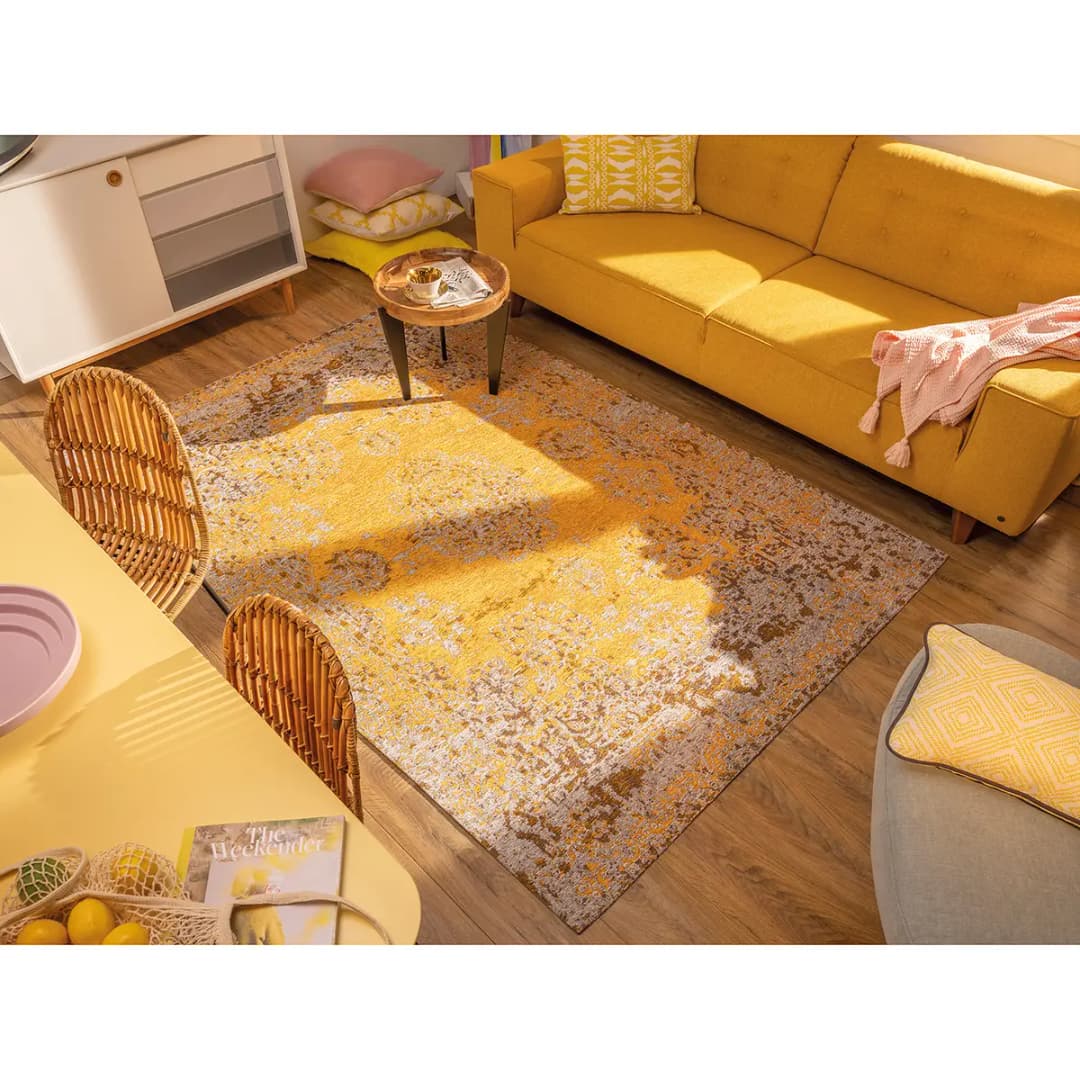 Läufer Funky Orient Kirman 60 x 230cm Gold/Gelb | Gelb