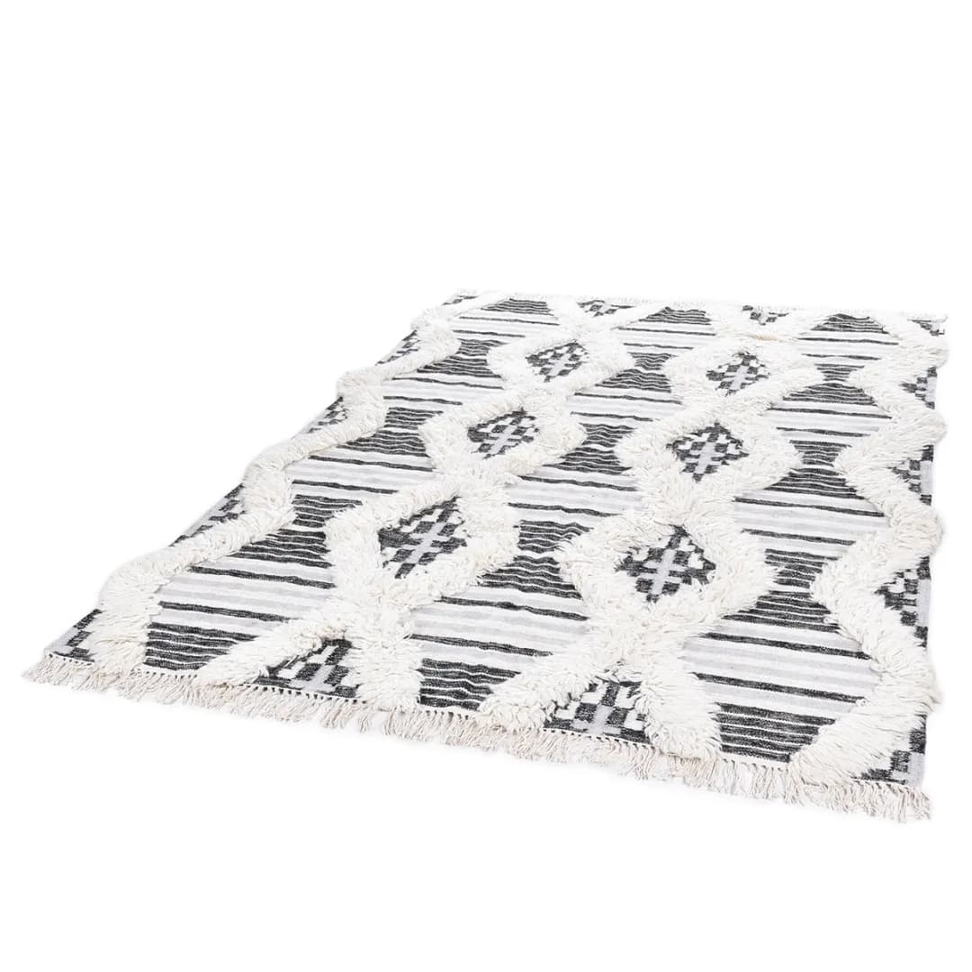 Wollteppich Vintage Cozy | Schwarz