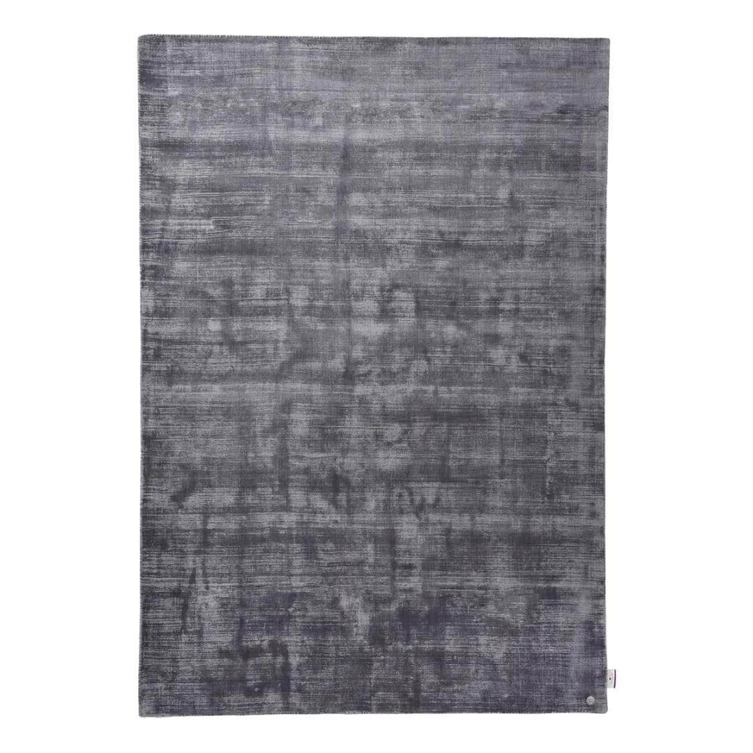 Kurzflorteppich Shine Grau/Anthrazit 140 x 200cm | Grau