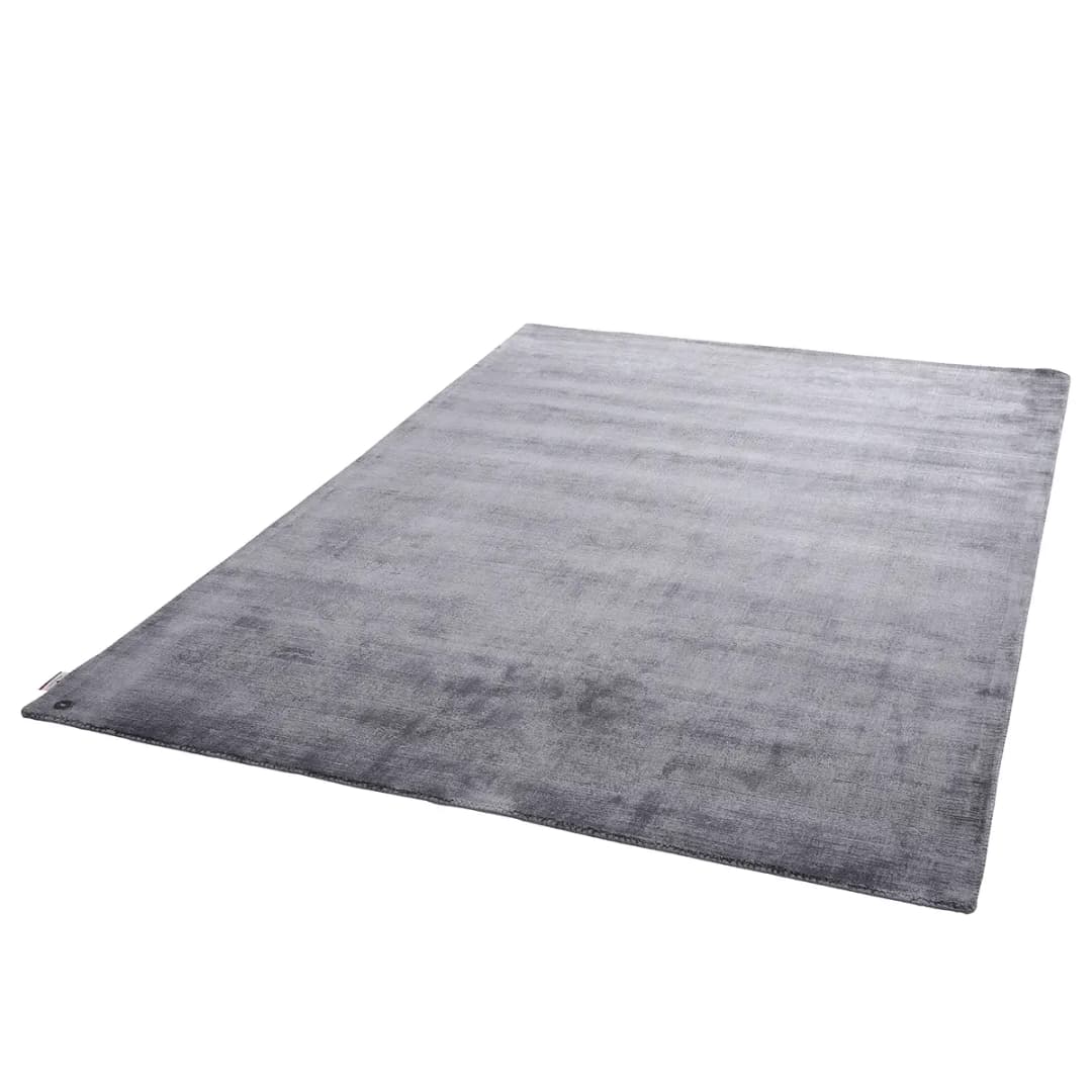 Kurzflorteppich Shine Grau/Anthrazit 140 x 200cm | Grau