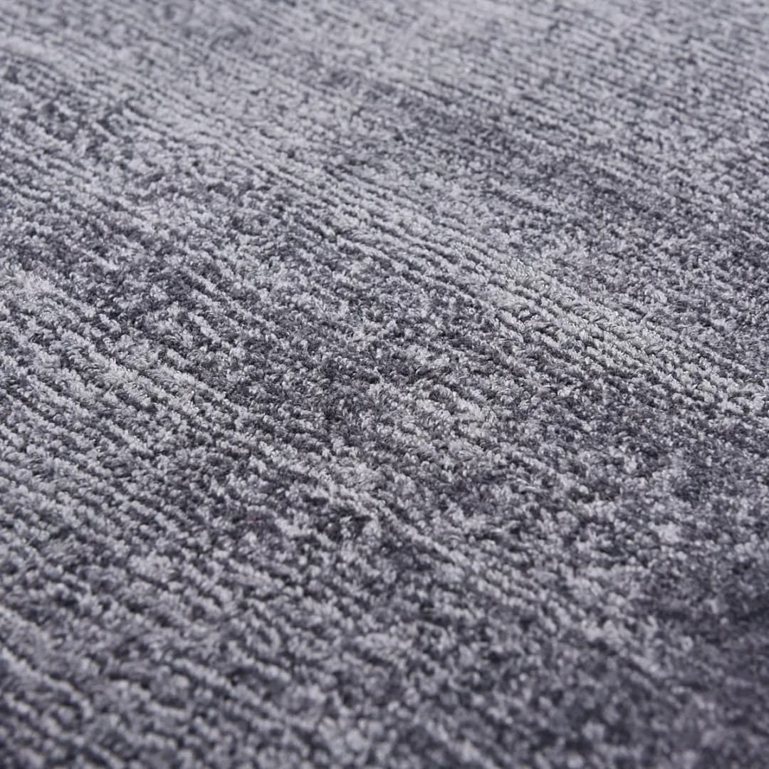Kurzflorteppich Shine Grau/Anthrazit 140 x 200cm | Grau
