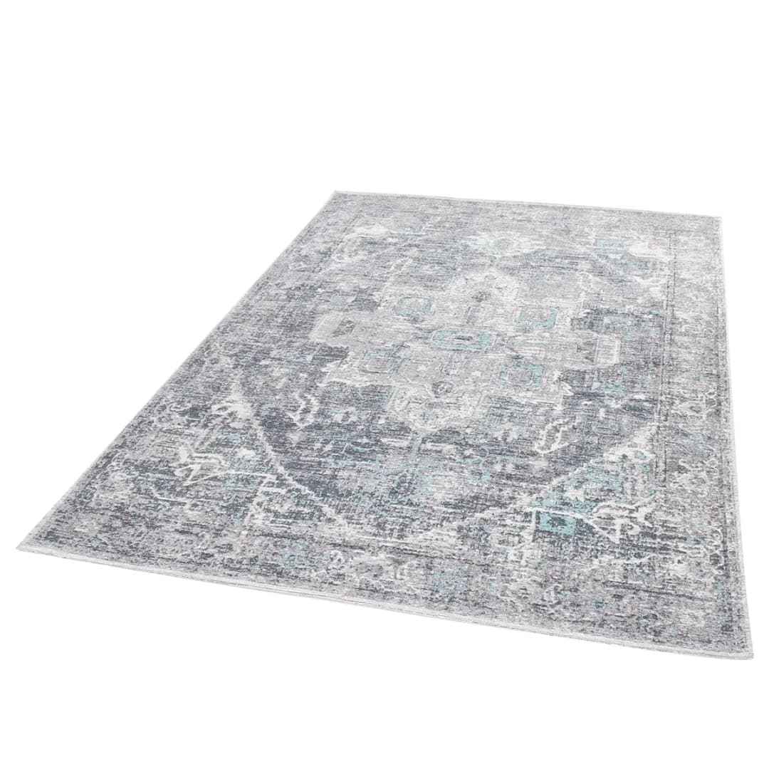 Kurzflorteppich Funky Orient Tabriz Grau 115 x 180cm | Grau