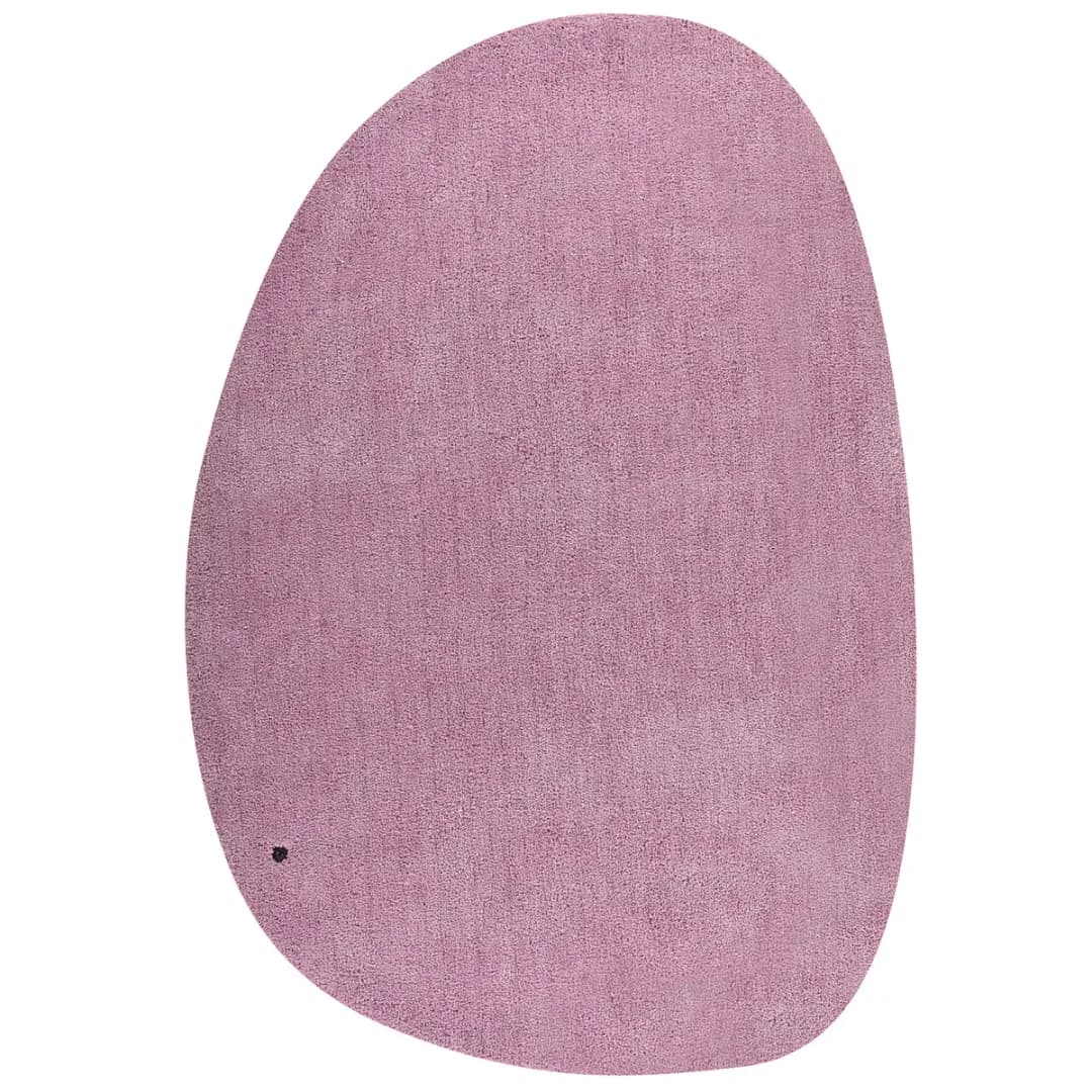 Hochflorteppich Cozy Uni Pebble | Rosa