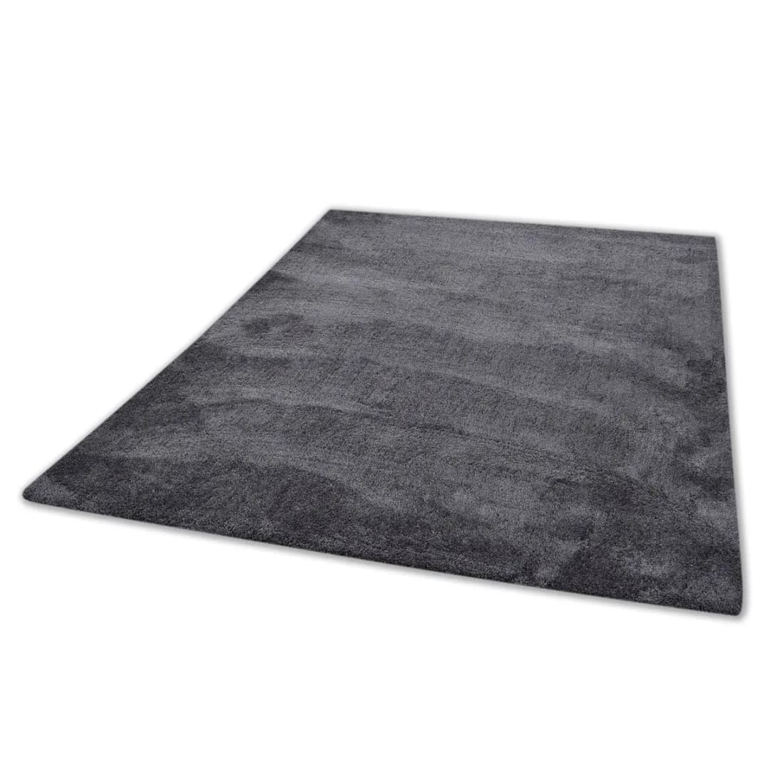 Hochflorteppich Cozy Uni | Schwarz