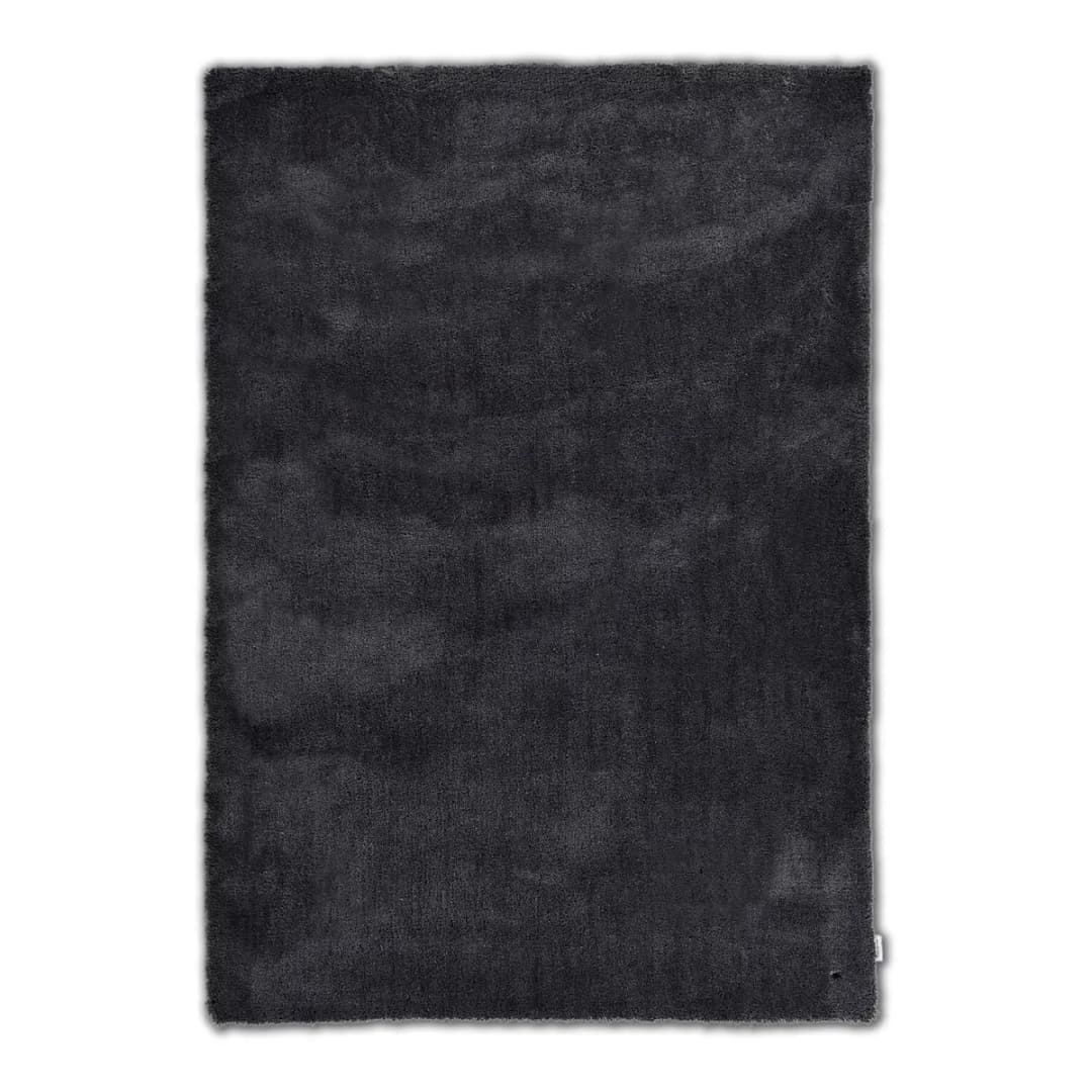 Hochflorteppich Cozy Uni | Schwarz