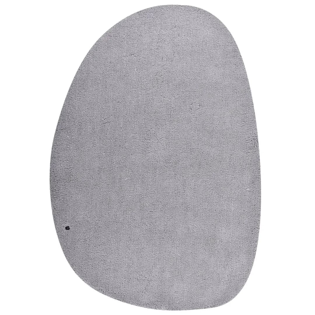 Hochflorteppich Cozy Uni Pebble | Grau