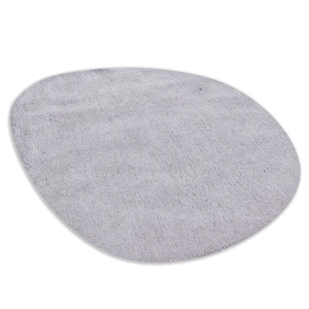 Hochflorteppich Cozy Uni Pebble | Grau