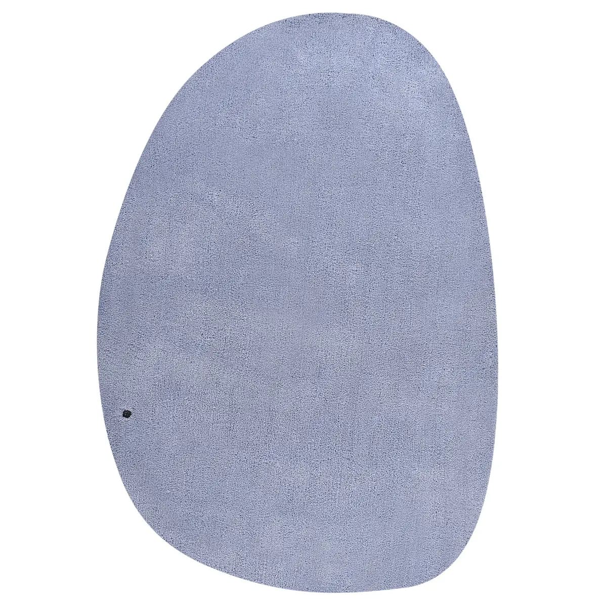 Hochflor Teppich Cozy Uni Pebble | Blau