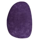 Hochflorteppich Cozy Uni Pebble | Lila