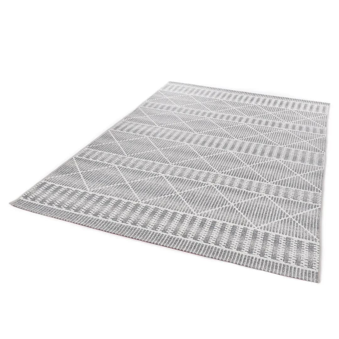 Outdoorteppich Funky Geometric Beige/Beige Webstoff 60 x 100cm