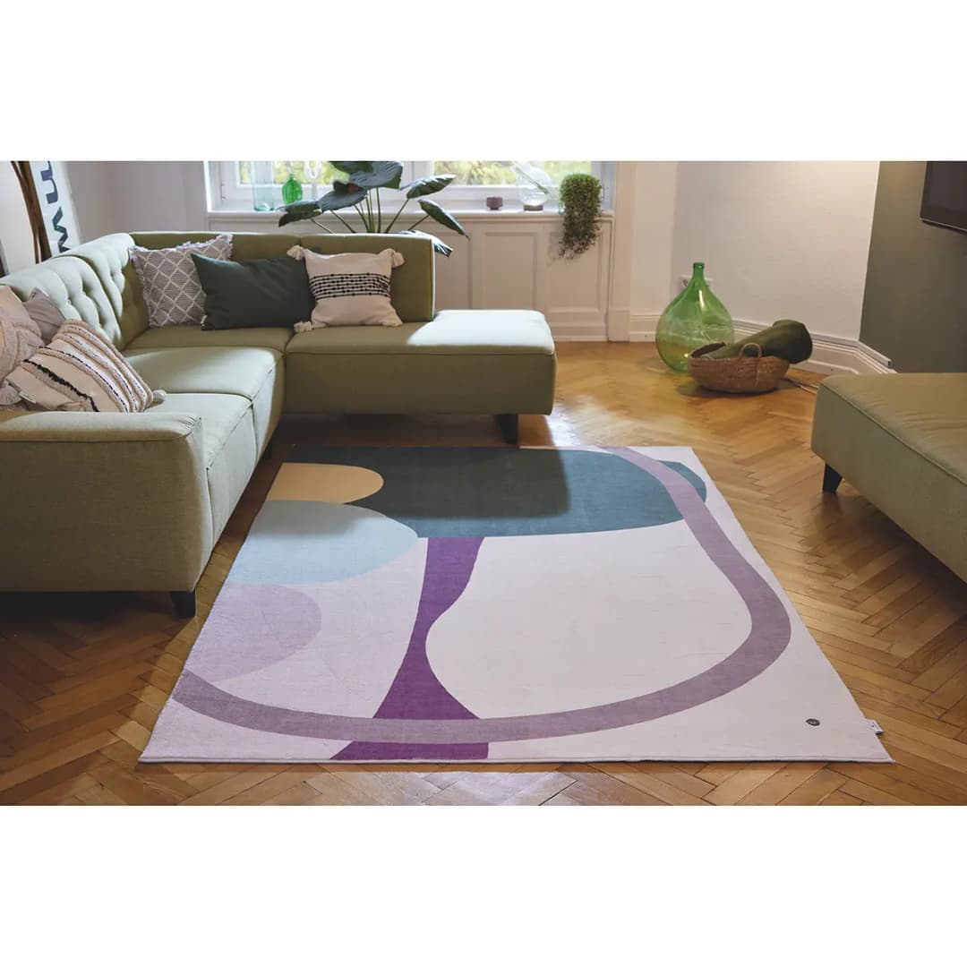 Kurzflorteppich Shapes Four Grün 160 x 230cm | Grün