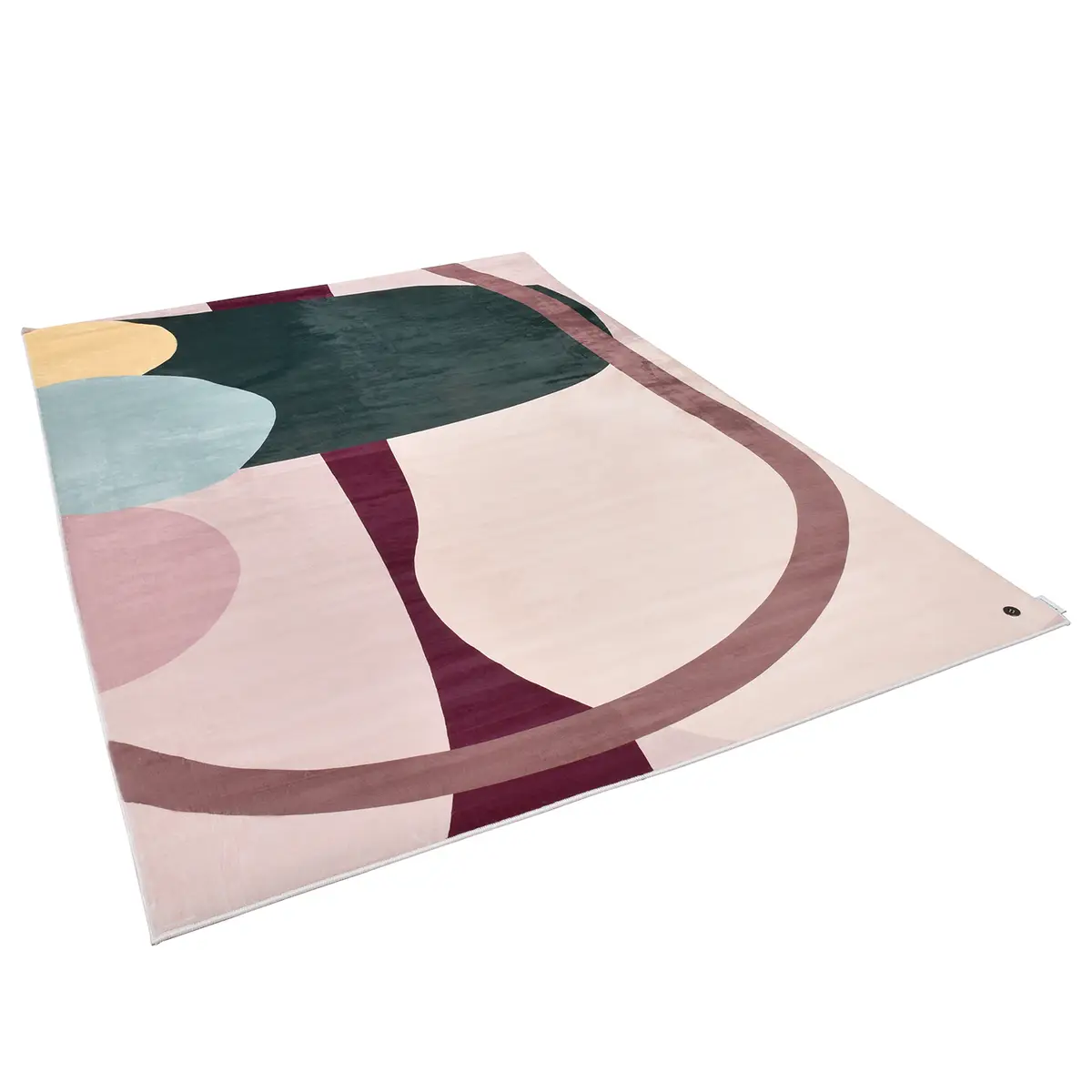 Kurzflorteppich Shapes Four Grün 160 x 230cm | Grün