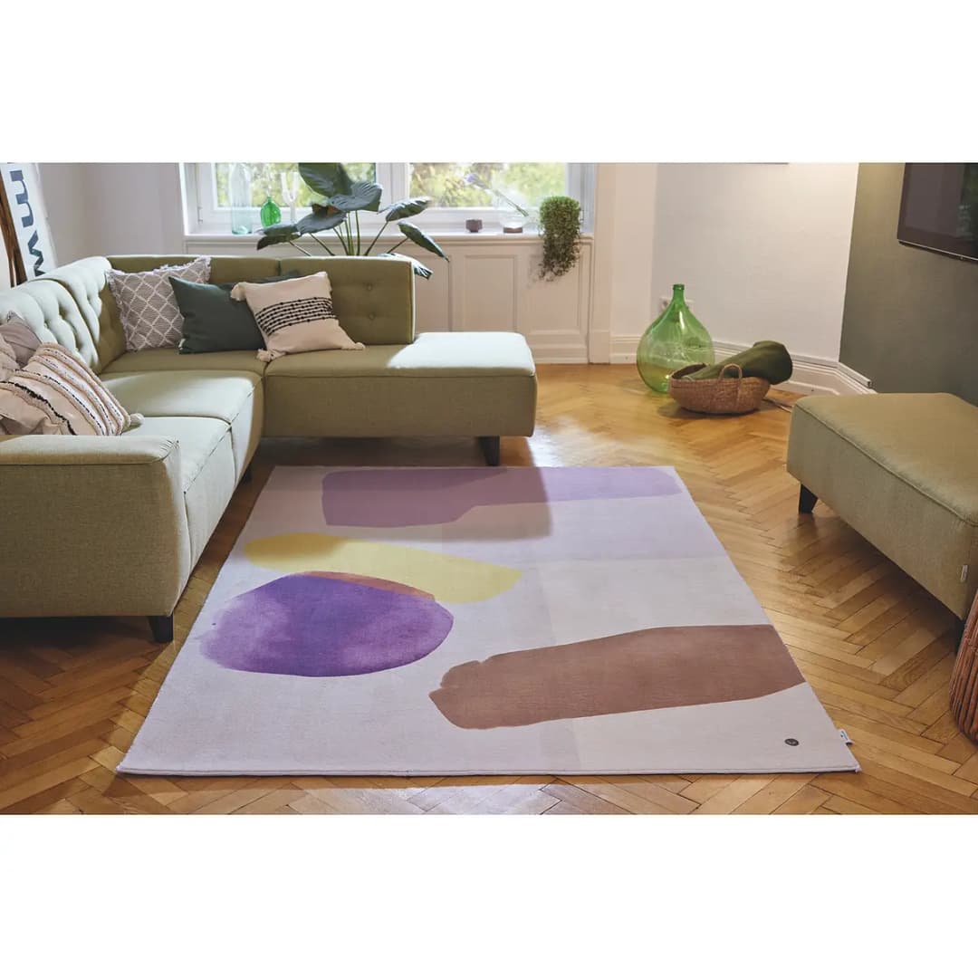 Kurzflorteppich Shapes Three Beige | Beige