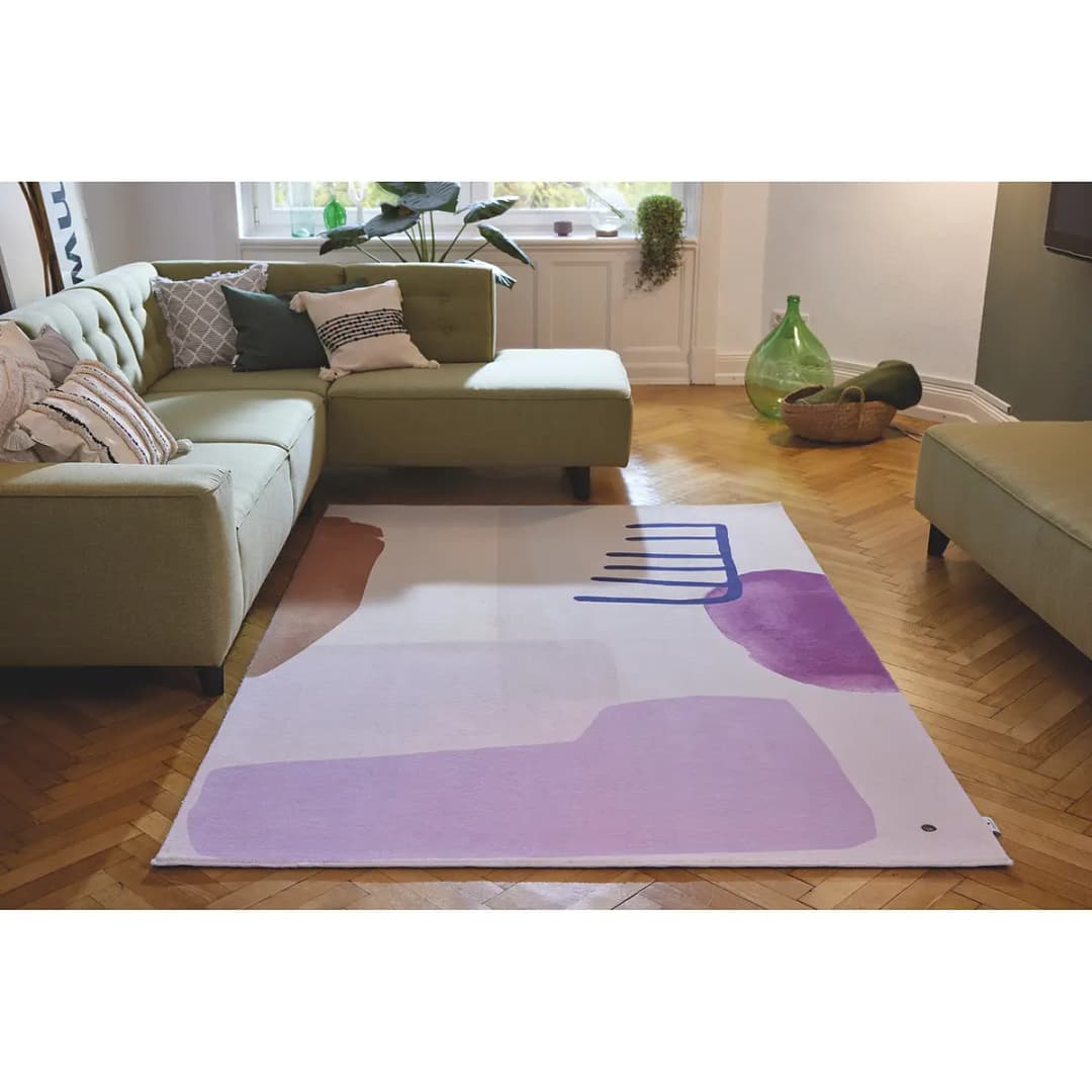 Kurzflorteppich Shapes Two Beige 160 x 230cm Webstoff | Beige