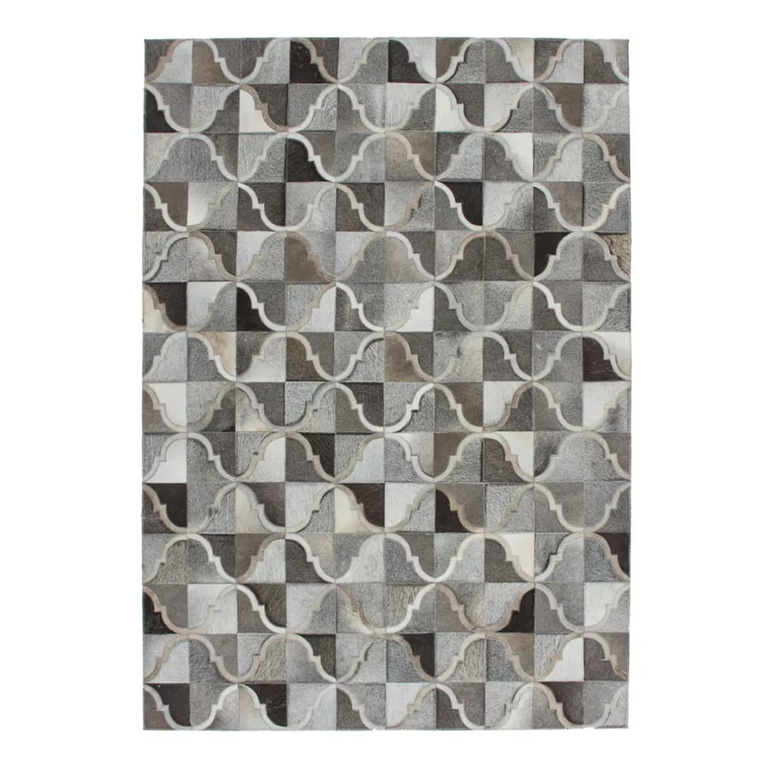 Kurzflorteppich Lavish 310 Grau/Grau 80 x 150cm Leder | Grau